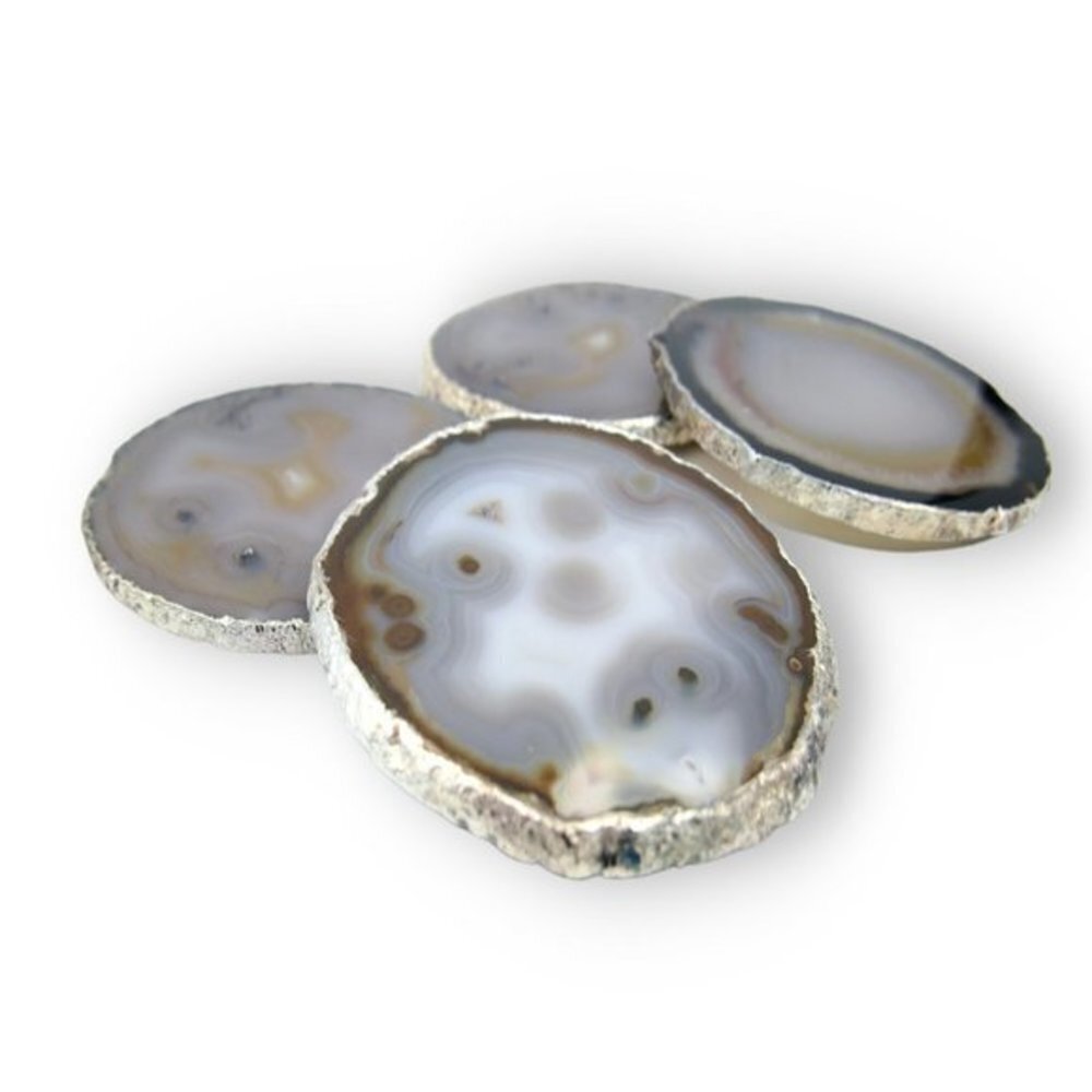 NEW Rablabs Lumino Coasters Smoke/Silver (Set of Four) - Picture 4 of 7